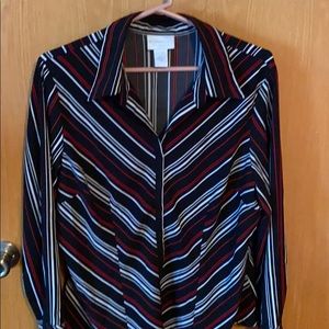 EUC Worthington striped top